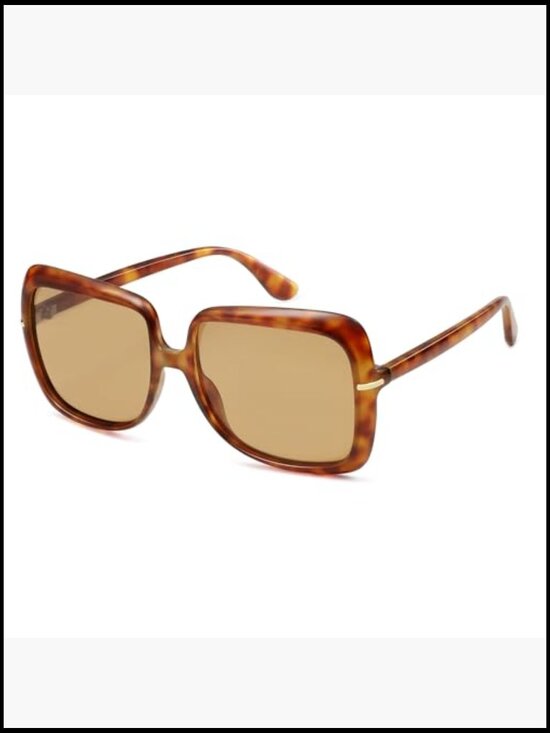 Polarized Oversized Square Sunglasses Retro Vintage Shades